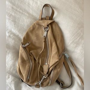 Rebecca Minkoff Mini Julian tan Suede, used but still in great condition